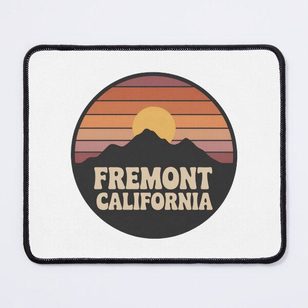 Item preview, Fremont California: Retro Sunset Badge designed and sold by CircinusStore.
