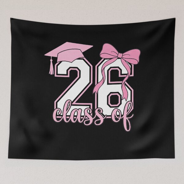 Item preview, Pink Coquette Bow Class of 2026 Senior Girls Graduation designed and sold by clothesy7.