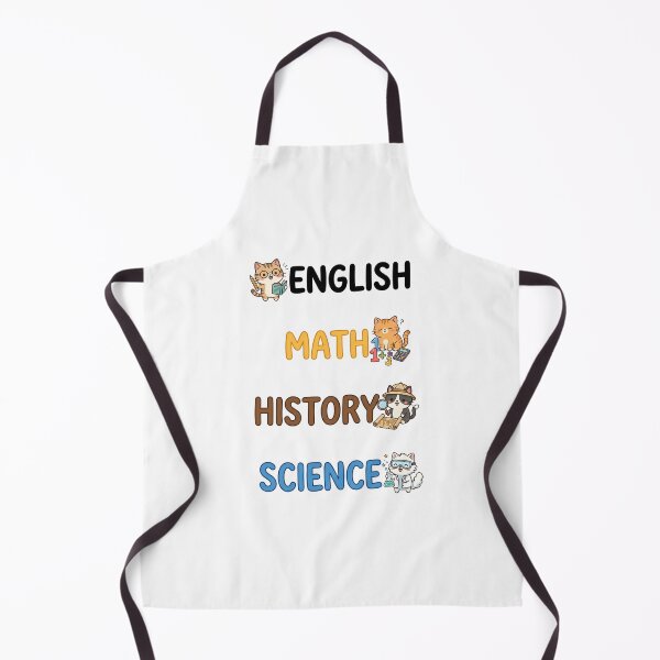 Item preview, Cute Kawaii Cat English Math History Science Subject Labels Shirt designed and sold by Fenay Designs.