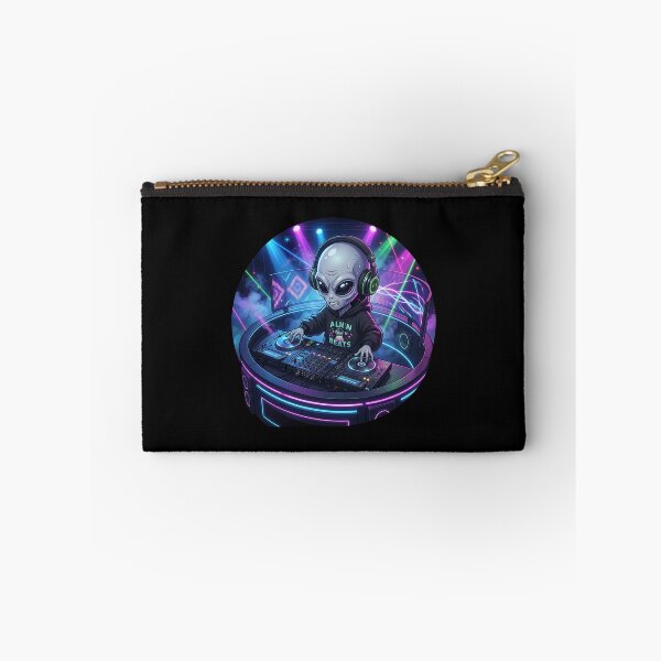 Item preview, DJ Alien Spinning Galactic Beats at Neon Party designed and sold by Sunkhung.