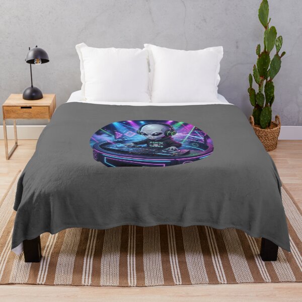 Item preview, DJ Alien Spinning Galactic Beats at Neon Party designed and sold by Sunkhung.