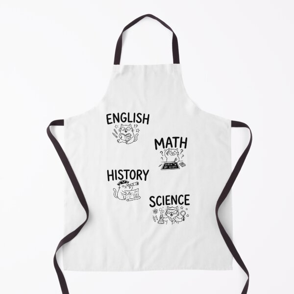 Item preview, Minimalist Line Art Cat English Math History Science Labels Shirt designed and sold by Fenay Designs.