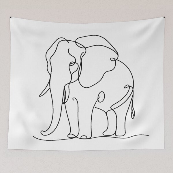 Item preview, Elephant in One Line Wonder   designed and sold by Vanich-Panich.