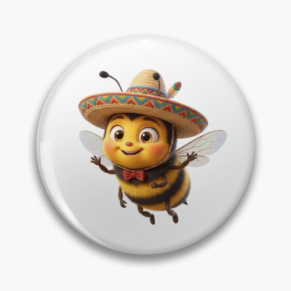Item preview, Cute Mexican Bee in Sombrero designed and sold by mirojurin by AXXISS .