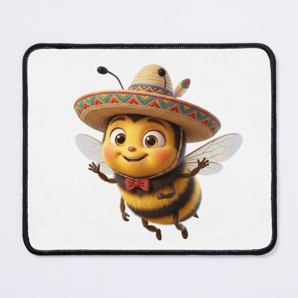 Item preview, Cute Mexican Bee in Sombrero designed and sold by mirojurin by AXXISS .