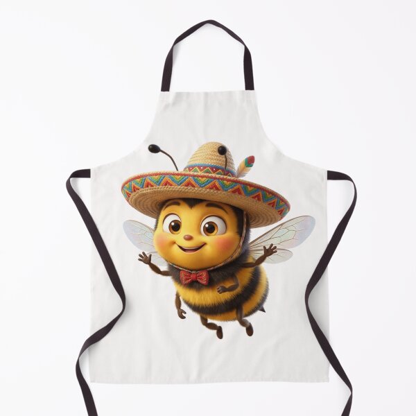 Item preview, Cute Mexican Bee in Sombrero designed and sold by mirojurin by AXXISS .