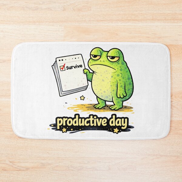 Item preview, Productive Day Survive Frog Funny designed and sold by MonkiFlipp.