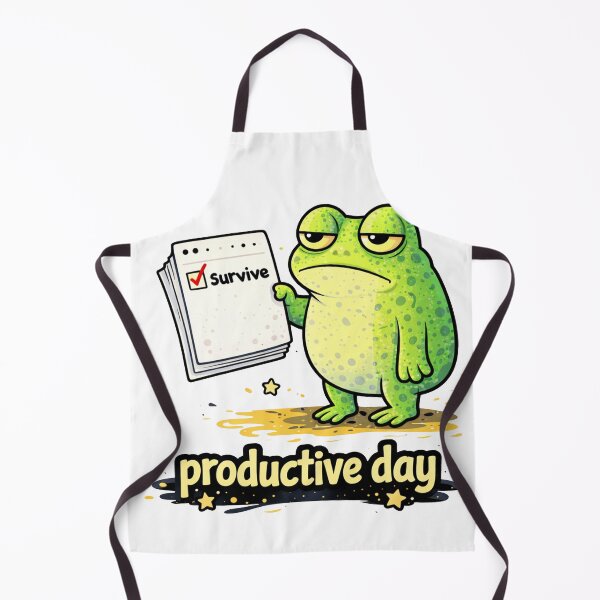Item preview, Productive Day Survive Frog Funny designed and sold by MonkiFlipp.