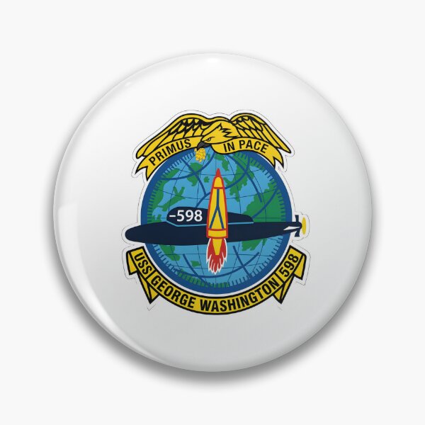Item preview, USS George Washington SSBN-598 Ballistic Missile Submarine Emblem designed and sold by CharlieDesings.
