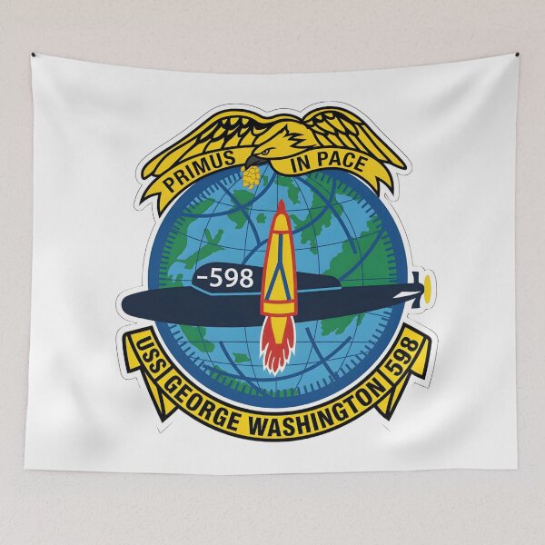 Item preview, USS George Washington SSBN-598 Ballistic Missile Submarine Emblem designed and sold by CharlieDesings.