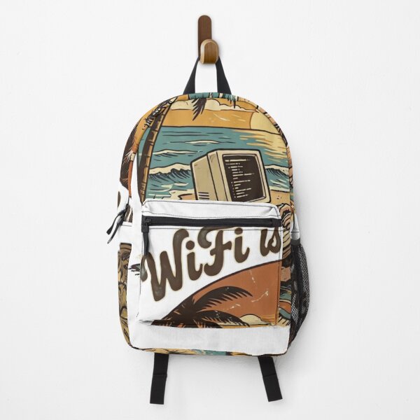 Item preview, WiFi Is My Office Retro Beach Digital Nomad T-Shirt designed and sold by urbinet.