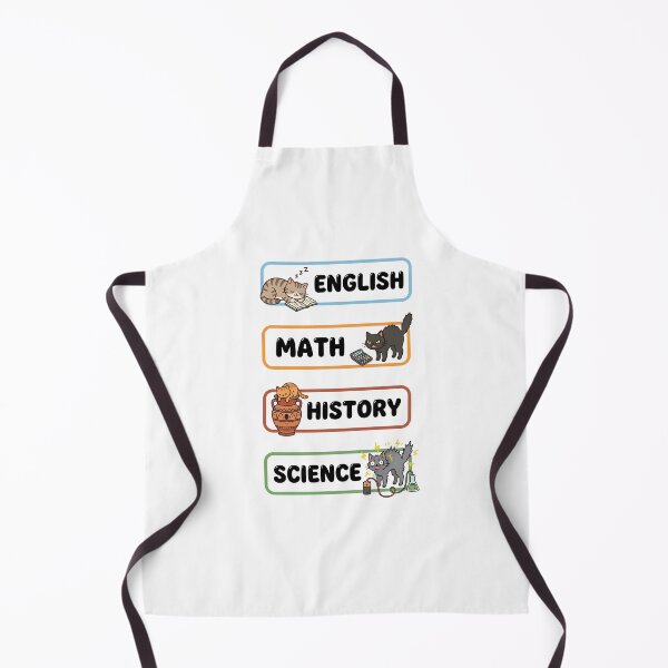 Item preview, Funny Cat English Math History Science Subject Labels Shirt designed and sold by Fenay Designs.
