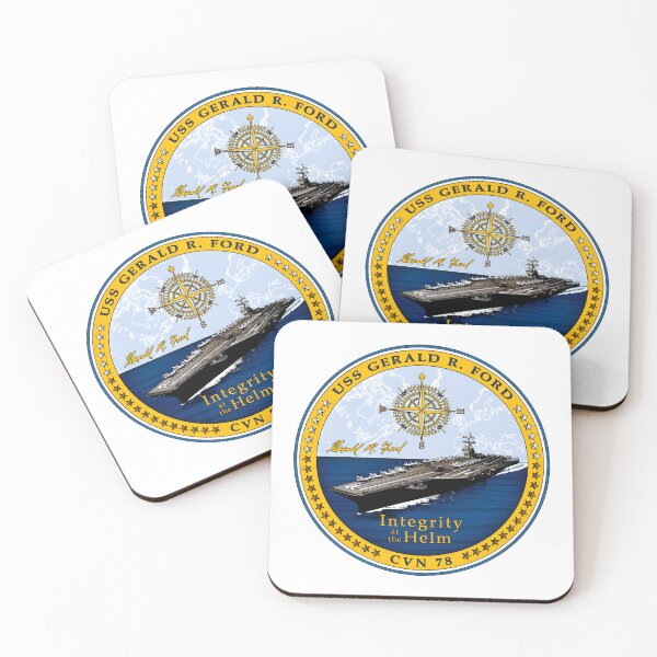 Item preview, USS Gerald R. Ford CVN-78 "Integrity at the Helm" Naval Emblem designed and sold by CharlieDesings.