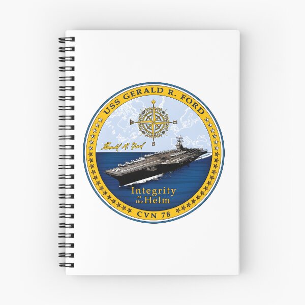 Item preview, USS Gerald R. Ford CVN-78 "Integrity at the Helm" Naval Emblem designed and sold by CharlieDesings.