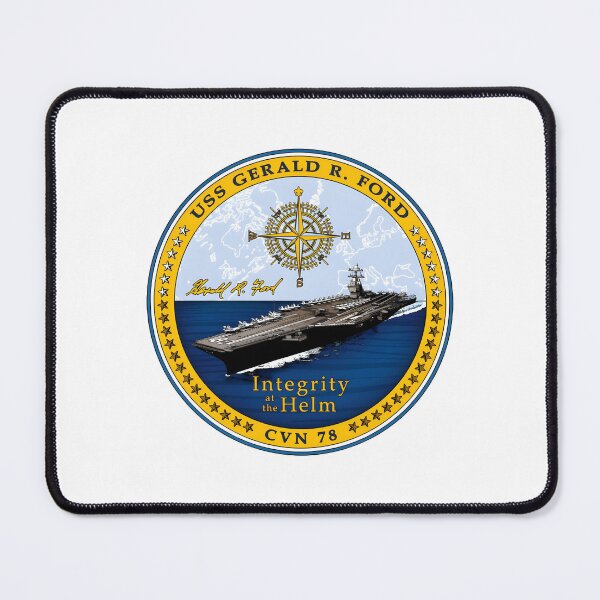 Item preview, USS Gerald R. Ford CVN-78 "Integrity at the Helm" Naval Emblem designed and sold by CharlieDesings.
