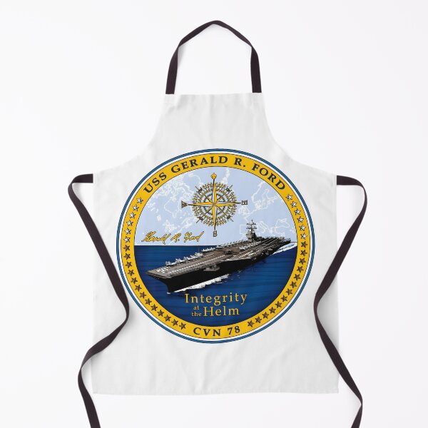 Item preview, USS Gerald R. Ford CVN-78 "Integrity at the Helm" Naval Emblem designed and sold by CharlieDesings.