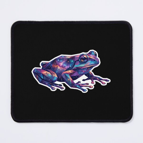 Item preview, Geometric Galaxy Frog - Space Art Sticker for Astronomy Lovers designed and sold by bsbd-action.