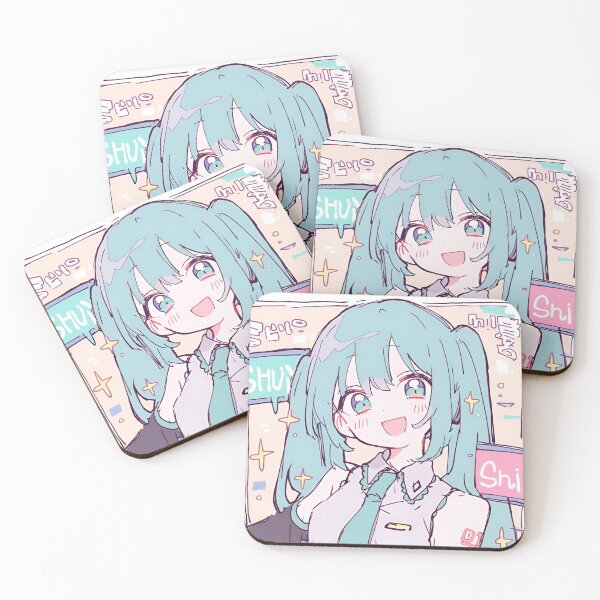 Item preview, Cute Pastel Anime Idol Girl – Kawaii Blue Hair Vocal Style Aesthetic designed and sold by Dyan4.