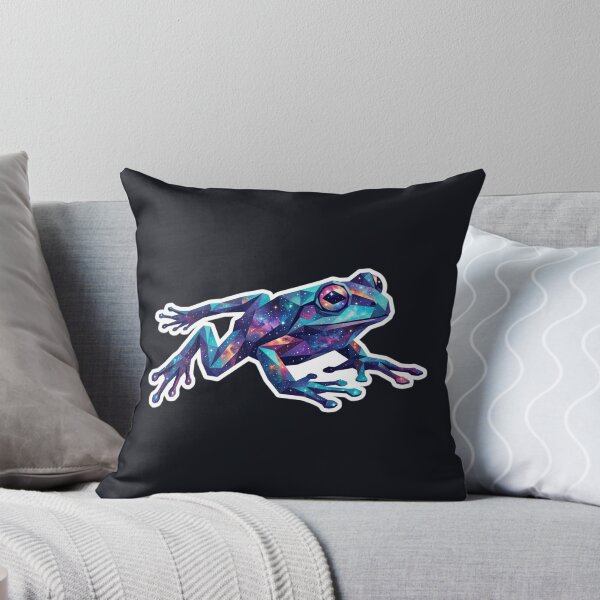 Item preview, Frog in Cosmic Leap - Dynamic Galaxy Sticker for Nature Fans designed and sold by bsbd-action.