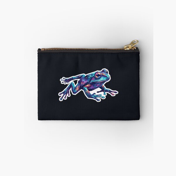 Item preview, Frog in Cosmic Leap - Dynamic Galaxy Sticker for Nature Fans designed and sold by bsbd-action.
