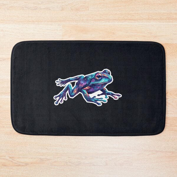 Item preview, Frog in Cosmic Leap - Dynamic Galaxy Sticker for Nature Fans designed and sold by bsbd-action.