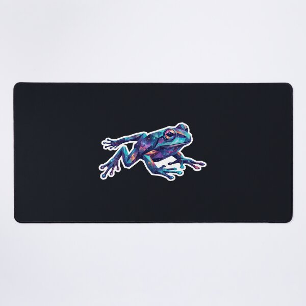 Item preview, Frog in Cosmic Leap - Dynamic Galaxy Sticker for Nature Fans designed and sold by bsbd-action.