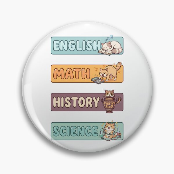 Item preview, Pastel Kawaii Cat English Math History Science Labels Shirt designed and sold by Fenay Designs.