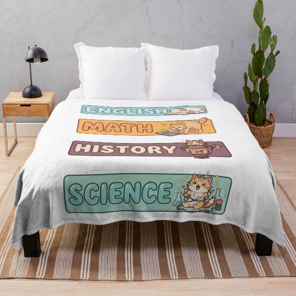 Item preview, Pastel Kawaii Cat English Math History Science Labels Shirt designed and sold by Fenay Designs.