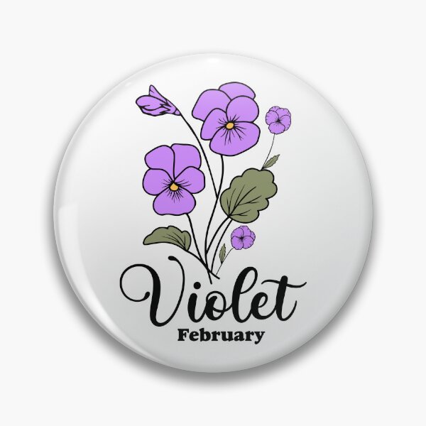 Item preview, February Birth Month Flower - Violet Aesthetic designed and sold by Lumina-Studio.