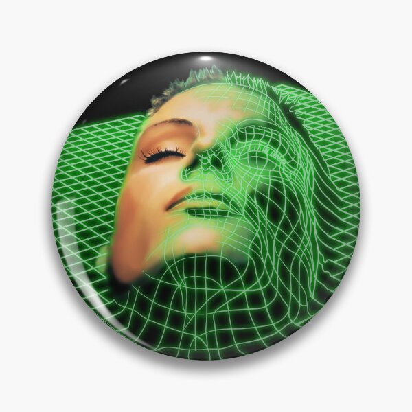 Item preview, Neon Cyber Face Retro Rave Acid House Techno designed and sold by Wsgreen.