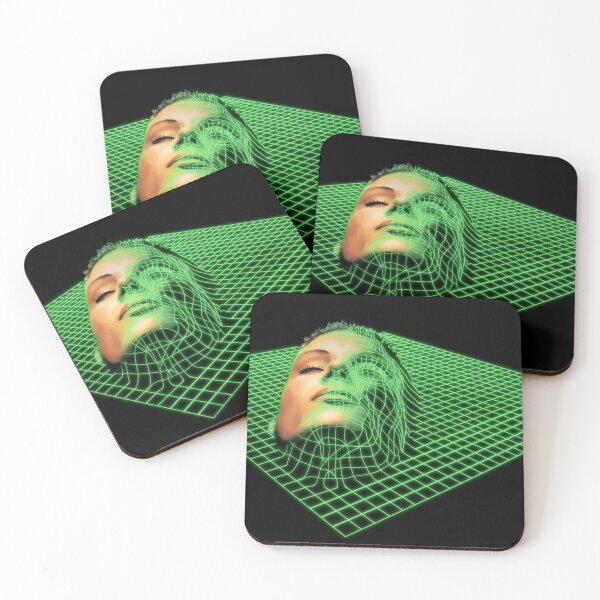 Item preview, Neon Cyber Face Retro Rave Acid House Techno designed and sold by Wsgreen.