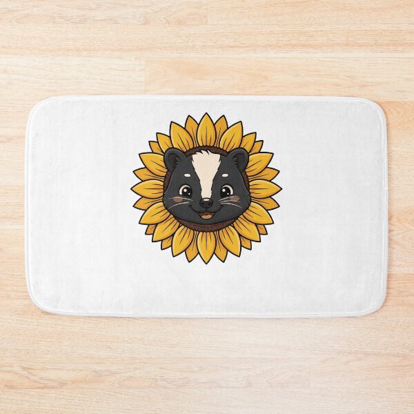Item preview, Cute Skunk Face Sunflower Petals Cartoon designed and sold by k3rstman1.