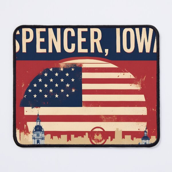 Item preview, Spencer Iowa 1950s USA Vintage Travel Tourism designed and sold by TravelersGems.