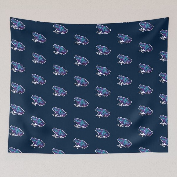 Item preview, Turquoise Space Frog - Bright Galaxy Design for Summer Accessories designed and sold by bsbd-action.