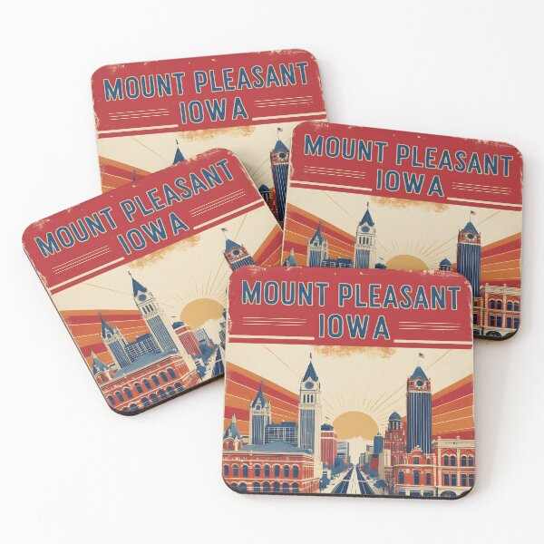 Item preview, Mount Pleasant Iowa 1950s USA Vintage Travel Tourism designed and sold by TravelersGems.