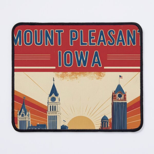 Item preview, Mount Pleasant Iowa 1950s USA Vintage Travel Tourism designed and sold by TravelersGems.