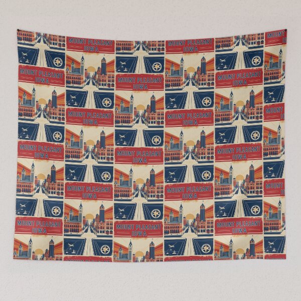 Item preview, Mount Pleasant Iowa 1950s USA Vintage Travel Tourism designed and sold by TravelersGems.