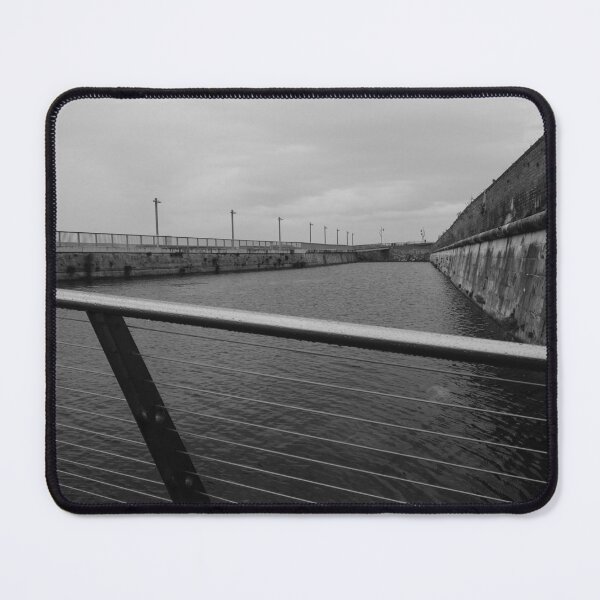 Item preview, Monochrome Coastal Path at Long Curtain Battery Portsmouth designed and sold by pinkal.
