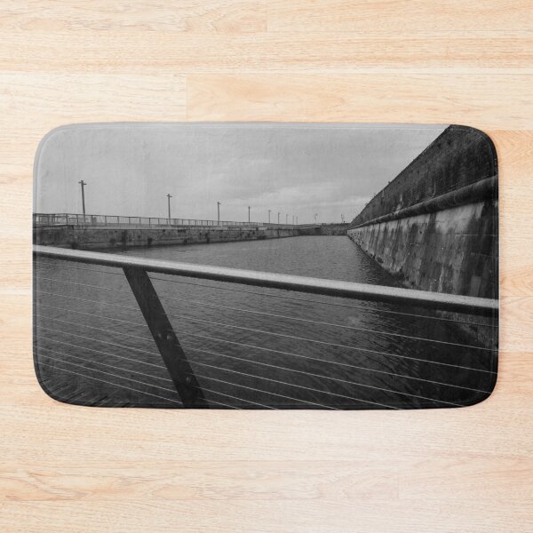 Item preview, Monochrome Coastal Path at Long Curtain Battery Portsmouth designed and sold by pinkal.
