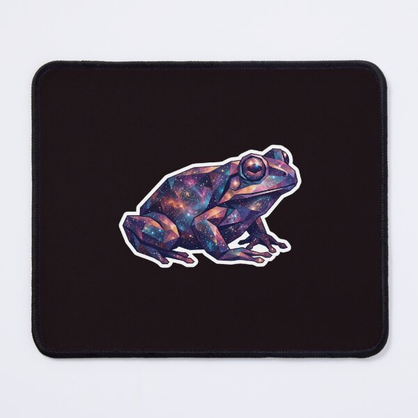 Item preview, Galactic Sunset Frog - Warm Colors Sticker for Sticker Collectors designed and sold by bsbd-action.