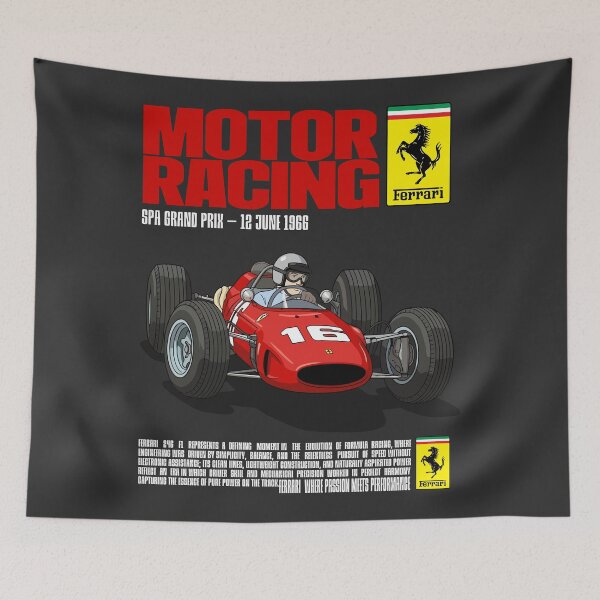 Artikelvorschau, Ferrari 246 F1 Classic Race Tribute entworfen und verkauft von BronArtworks.