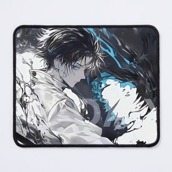 Item preview, Dark Anime Swordsman With Shadow Beast – Blue Aura Samurai Art designed and sold by Dyan4.