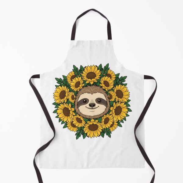 Item preview, Cute Smiling Sloth Sunflower Floral Wreath designed and sold by k3rstman1.