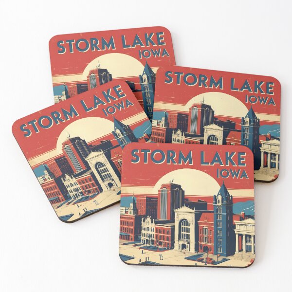 Item preview, Storm Lake Iowa 1950s USA Vintage Travel Tourism designed and sold by TravelersGems.