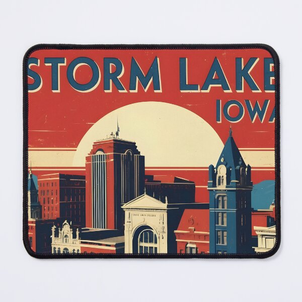 Item preview, Storm Lake Iowa 1950s USA Vintage Travel Tourism designed and sold by TravelersGems.