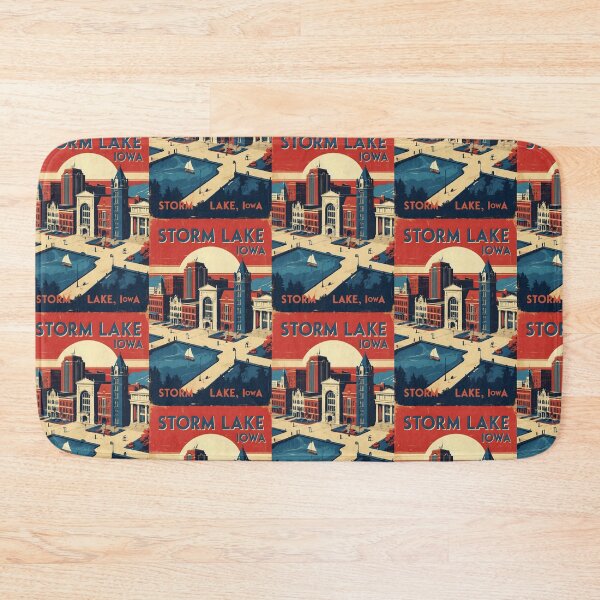 Item preview, Storm Lake Iowa 1950s USA Vintage Travel Tourism designed and sold by TravelersGems.
