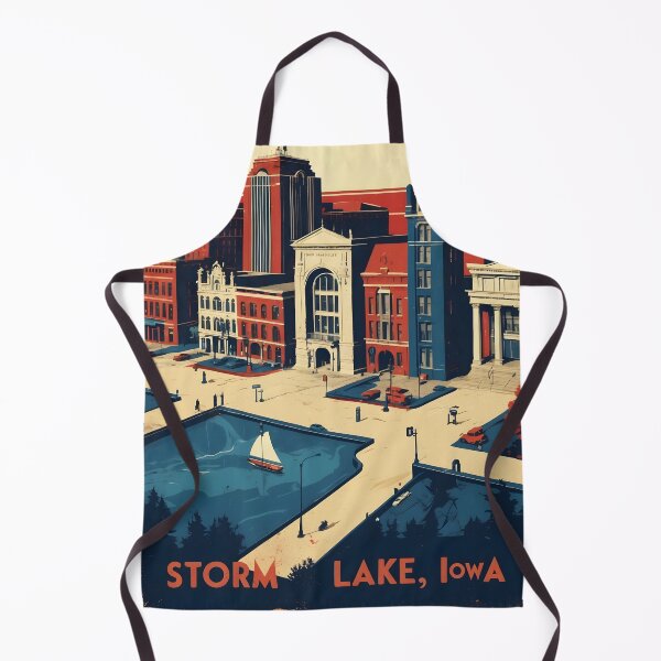 Item preview, Storm Lake Iowa 1950s USA Vintage Travel Tourism designed and sold by TravelersGems.
