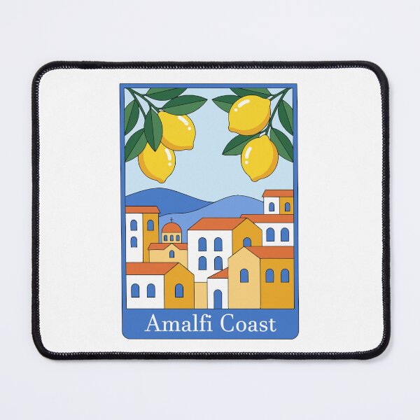 Item preview, Amalfi Coast Italy Cruise 2026 — Mediterranean Travel Illustration Lemon designed and sold by Mdozet.
