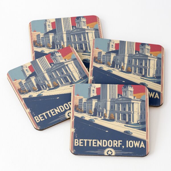 Item preview, Bettendorf Iowa 1950s USA Vintage Travel Tourism designed and sold by TravelersGems.