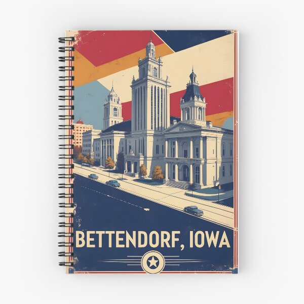 Item preview, Bettendorf Iowa 1950s USA Vintage Travel Tourism designed and sold by TravelersGems.